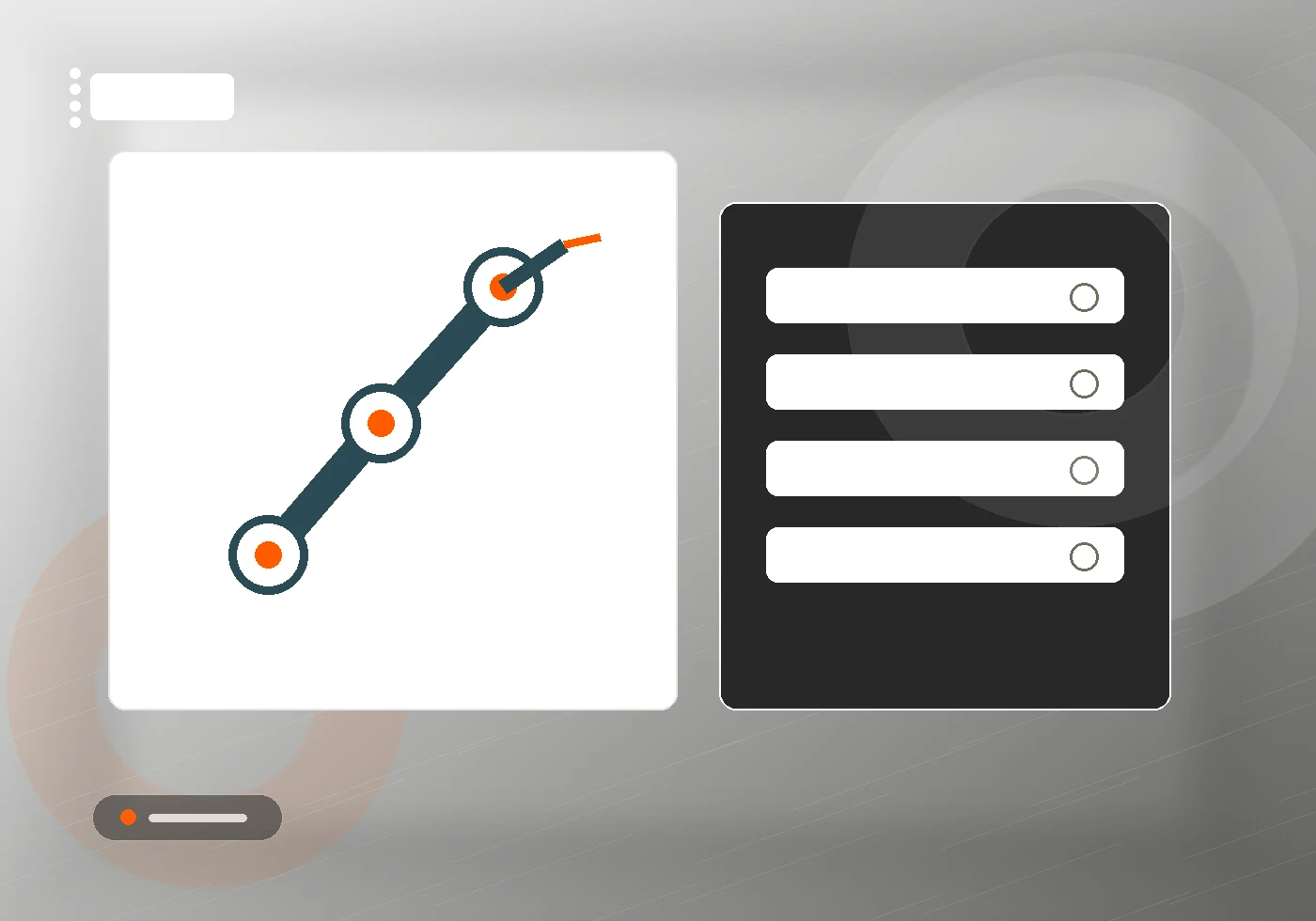 Robotica workflow met dashboard en support. AI service robot workflow with dashboard, monitoring and support.
