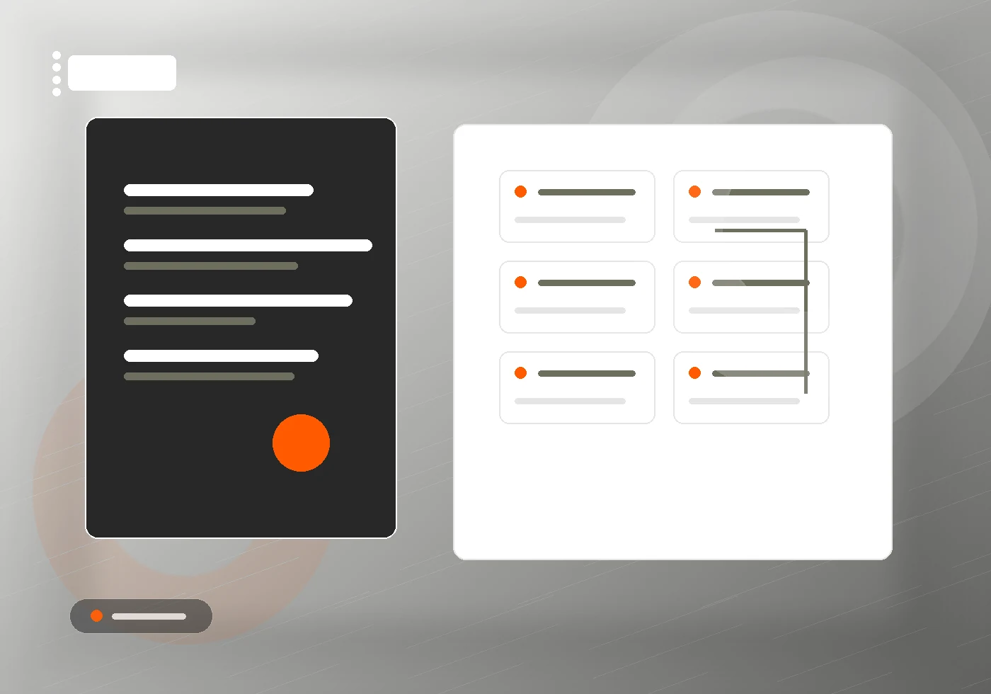 Maatwerk platform en klantportaal. Premium internal platform and client portal visual.