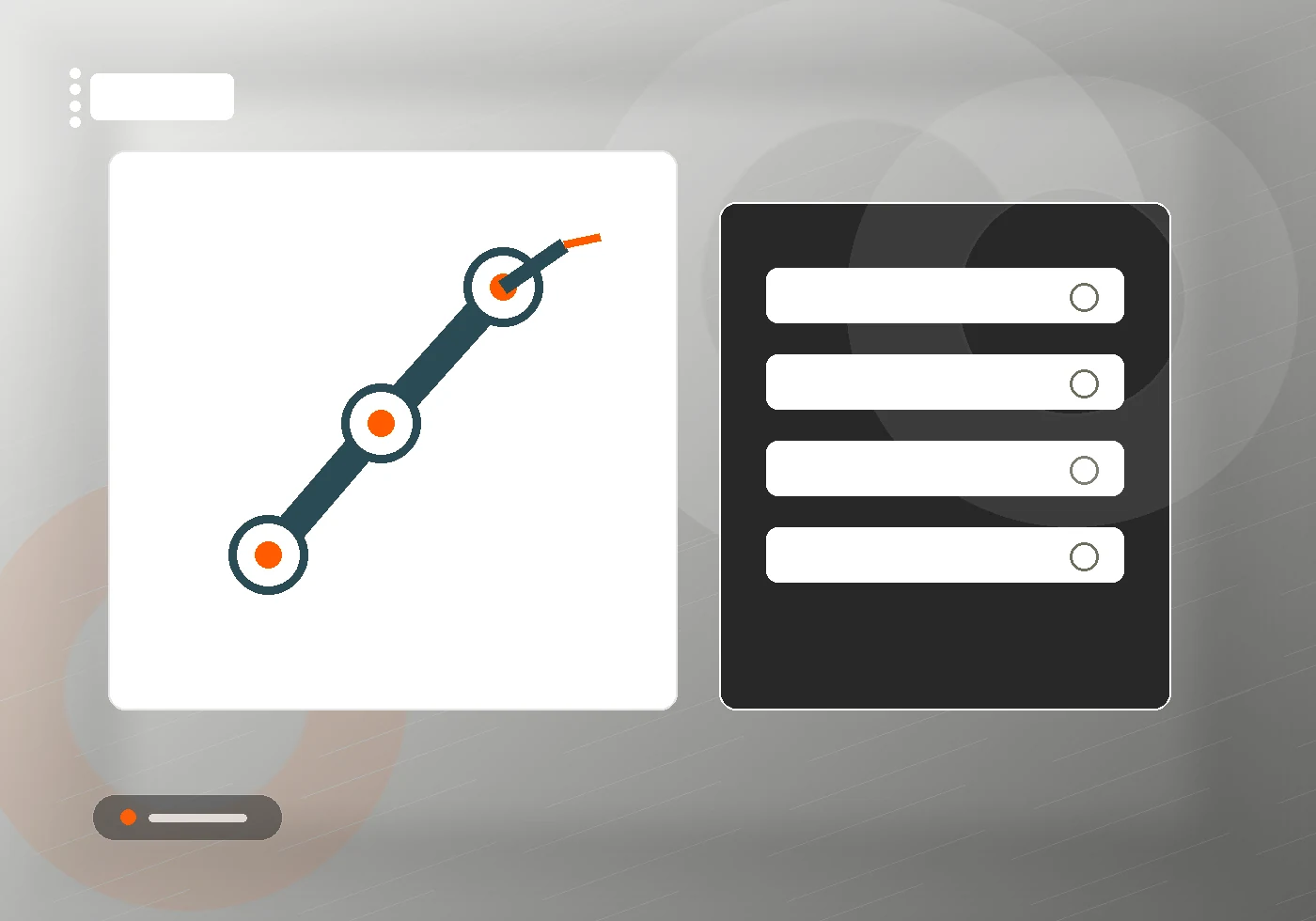 AI robot software with dashboard and support. AI robot software, monitoring and support in a premium European business setting.